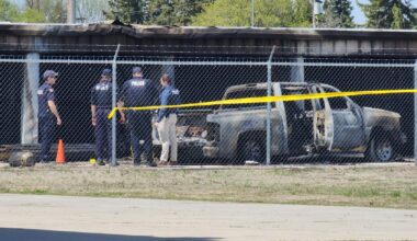 Man’s body found near burning pickup truck at storage facility in Carman