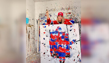 Blainville artist paints through adversity with Canadiens-inspired work