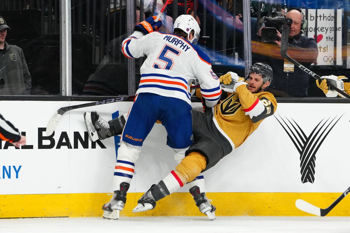 Connor Murphy Edmonton Oilers Nic Dowd Vegas Golden Knights