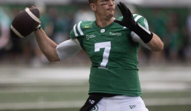 Davis: Upcoming birthday puts Saskatchewan Roughriders QB Trevor Harris into new age bracket