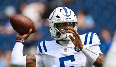 Colts QB Richardson shows up for offseason workouts