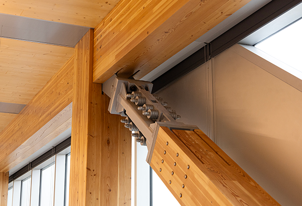Vancouver’s The Hive was built with 106 Tectonus seismic damper connections as part of a perimeter braced structural system that allows the building to self-centre after an earthquake.
