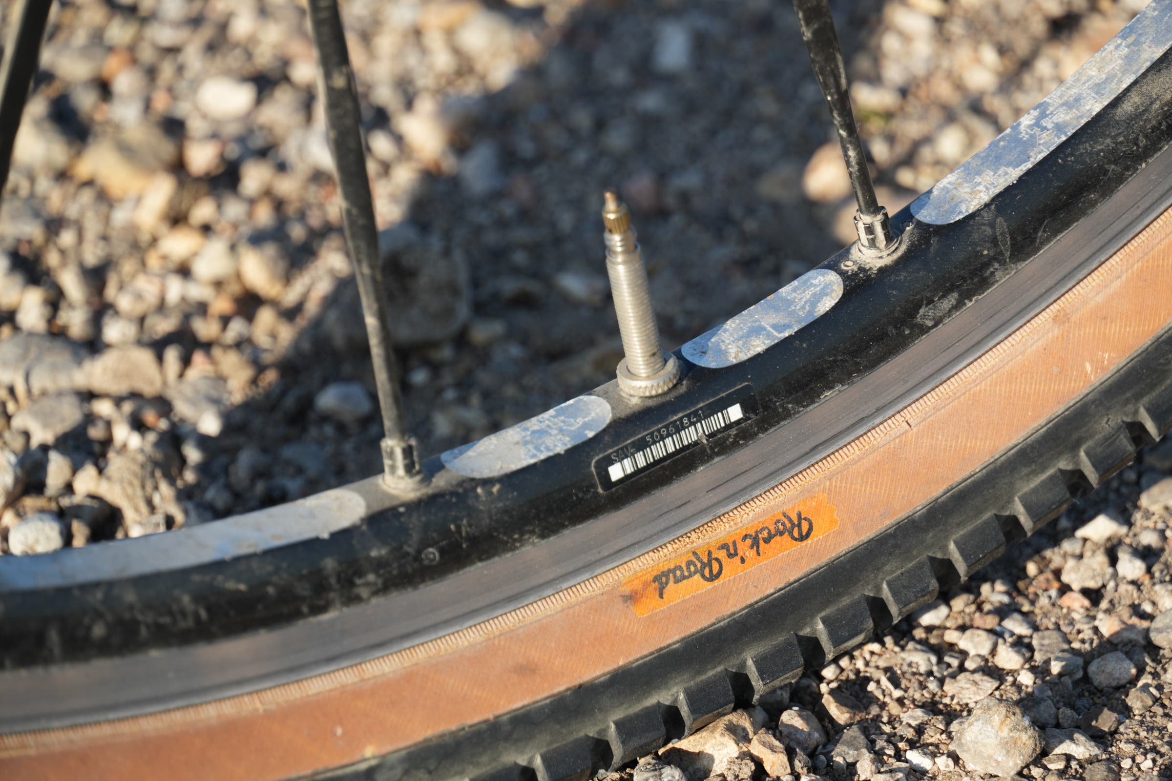 Detail Shot of the first bike to win Unbound Gravel, in 2006, Dan Hughes' Steelman cyclocross bike.