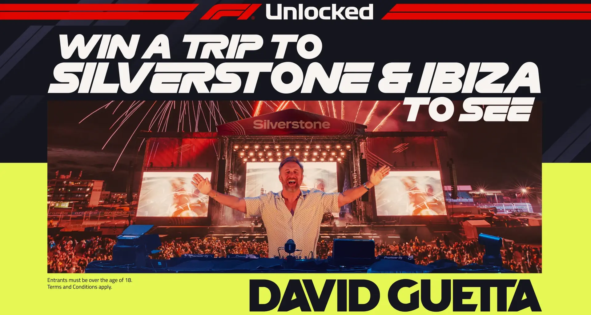 Win the Ultimate David Guetta Experience at Silverstone & Ibiza