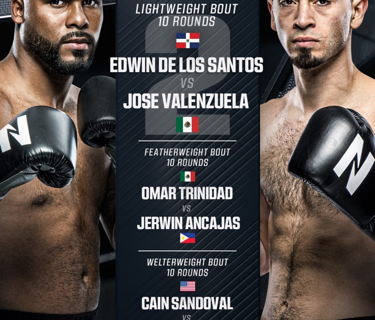 Jose Valenzuela Gets Chance To Erase Edwin De Los Santos KO Loss