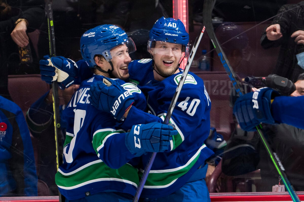 Andrei Kuzmenko Elias Pettersson Vancouver Canucks