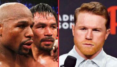 Canelo sums up Mayweather’s rematch with Pacquiao over 10 years on from first fight