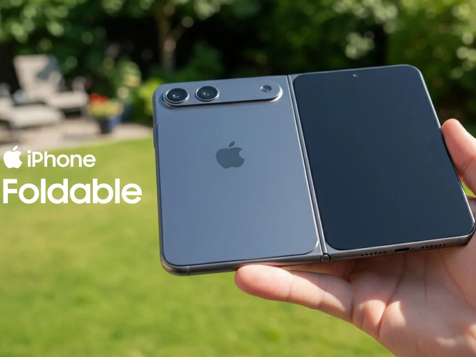 Realistic render of foldable iPhone Ultra