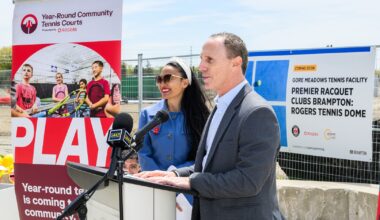 City of Brampton Welcomes a $200,000 Investment From Tennis Canada and Rogers to Expand Year-Round Tennis at Gore Meadows Community Centre
