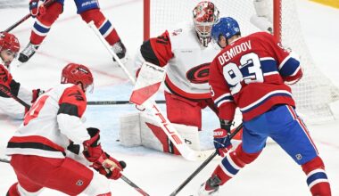 Carolina Hurricanes lead Montreal Canadiens by three after second period of Game 4 of Eastern Conference Final