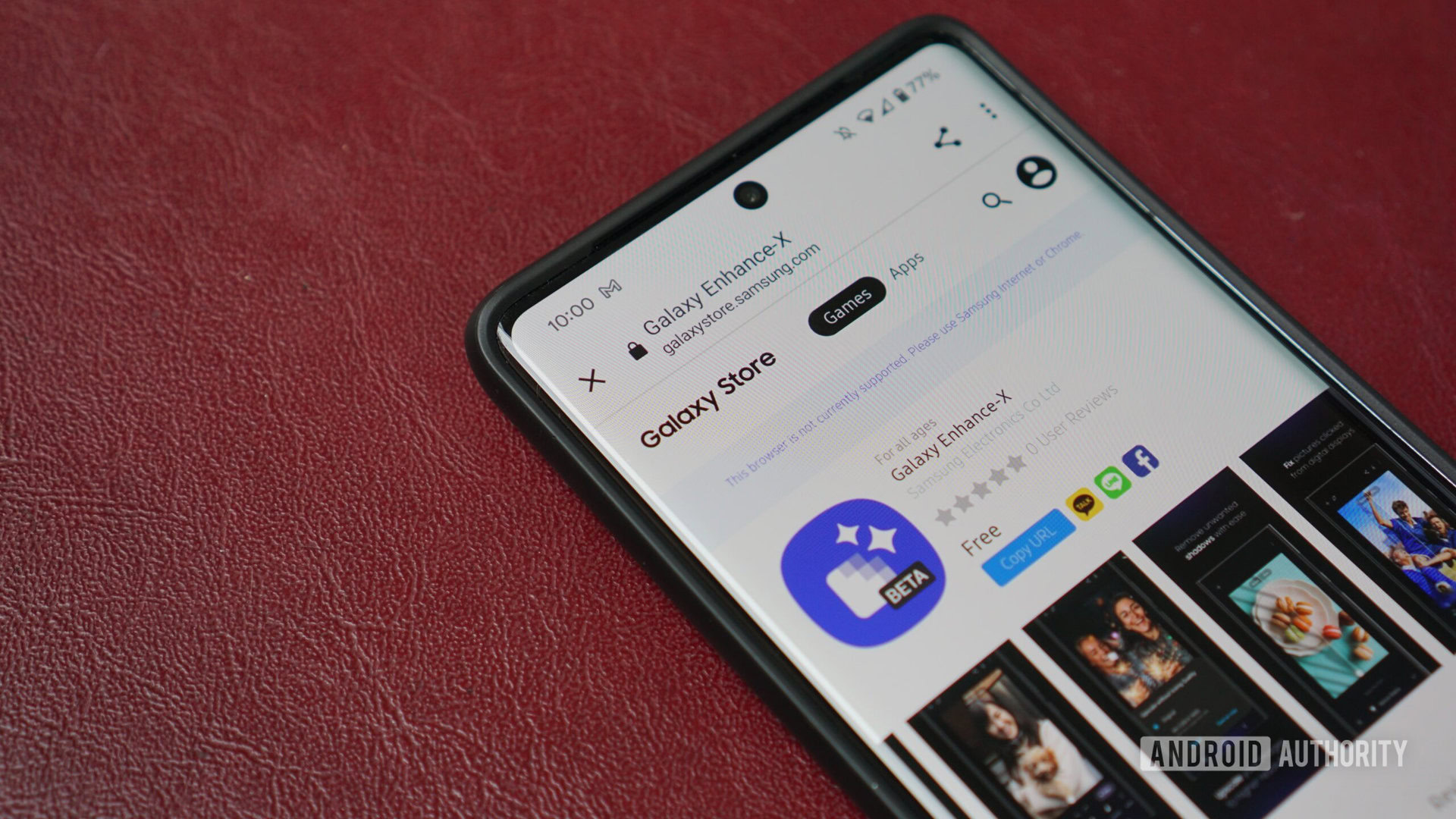 Galaxy Enhance X app listing Galaxy Enhance X app listing