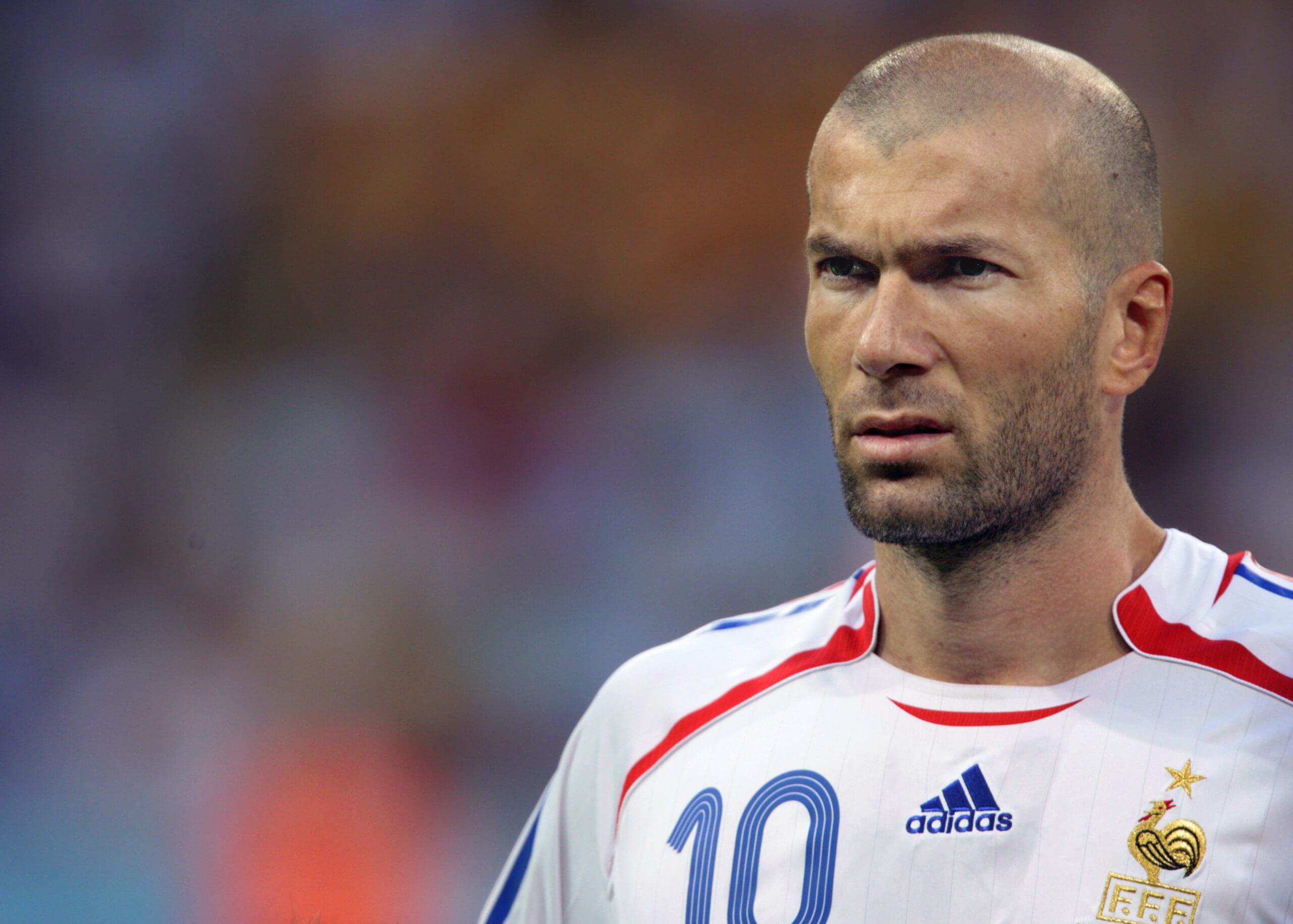 A portrait of Zinedine Zidane