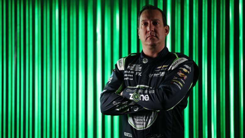 Kyle Busch poses during NASCAR Production Days in Charlotte in January 2026.
