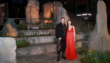 'Outlander' Stars Caitríona Balfe and Sam Heughan React to the Finale