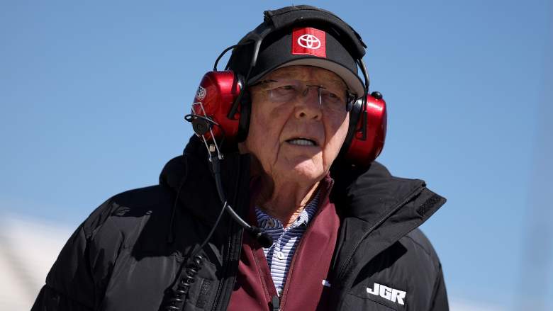 Joe Gibbs watches NASCAR Cup Series practice at Martinsville Speedway