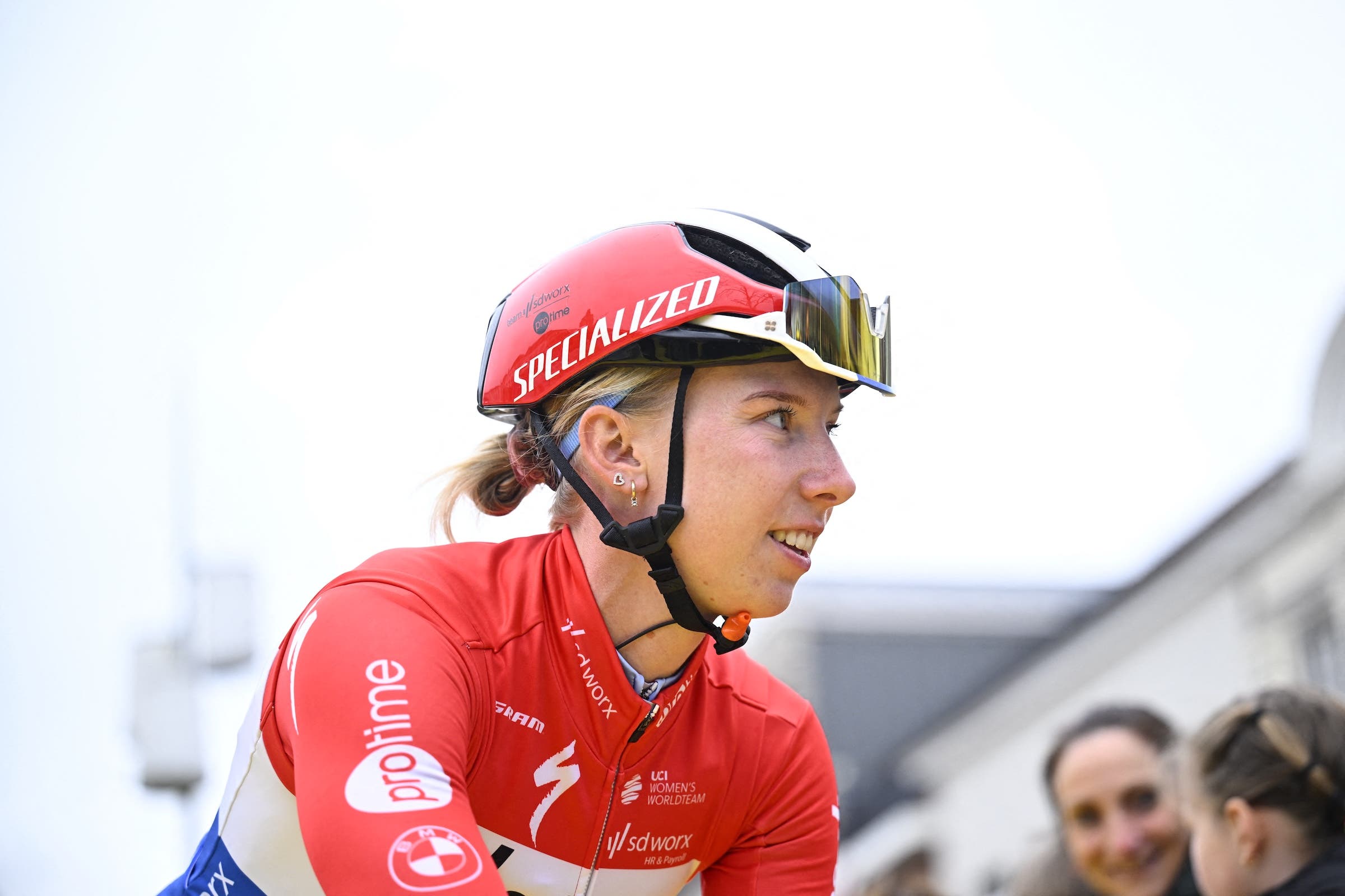 Lorena Wiebes won the women's event at the Marly Grav race, part of the UCI's Gravel World Series (Photo: Jasper Jacobs / Belga Mag via AFP)