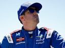 Kyle Busch, driver of the #7 HendrickCars.com Chevrolet, looks on during practice for the NASCAR Craftsman Truck Series ECOSAVE 200 at Dover Motor Speedway on May 15, 2026 in Dover, Delaware.