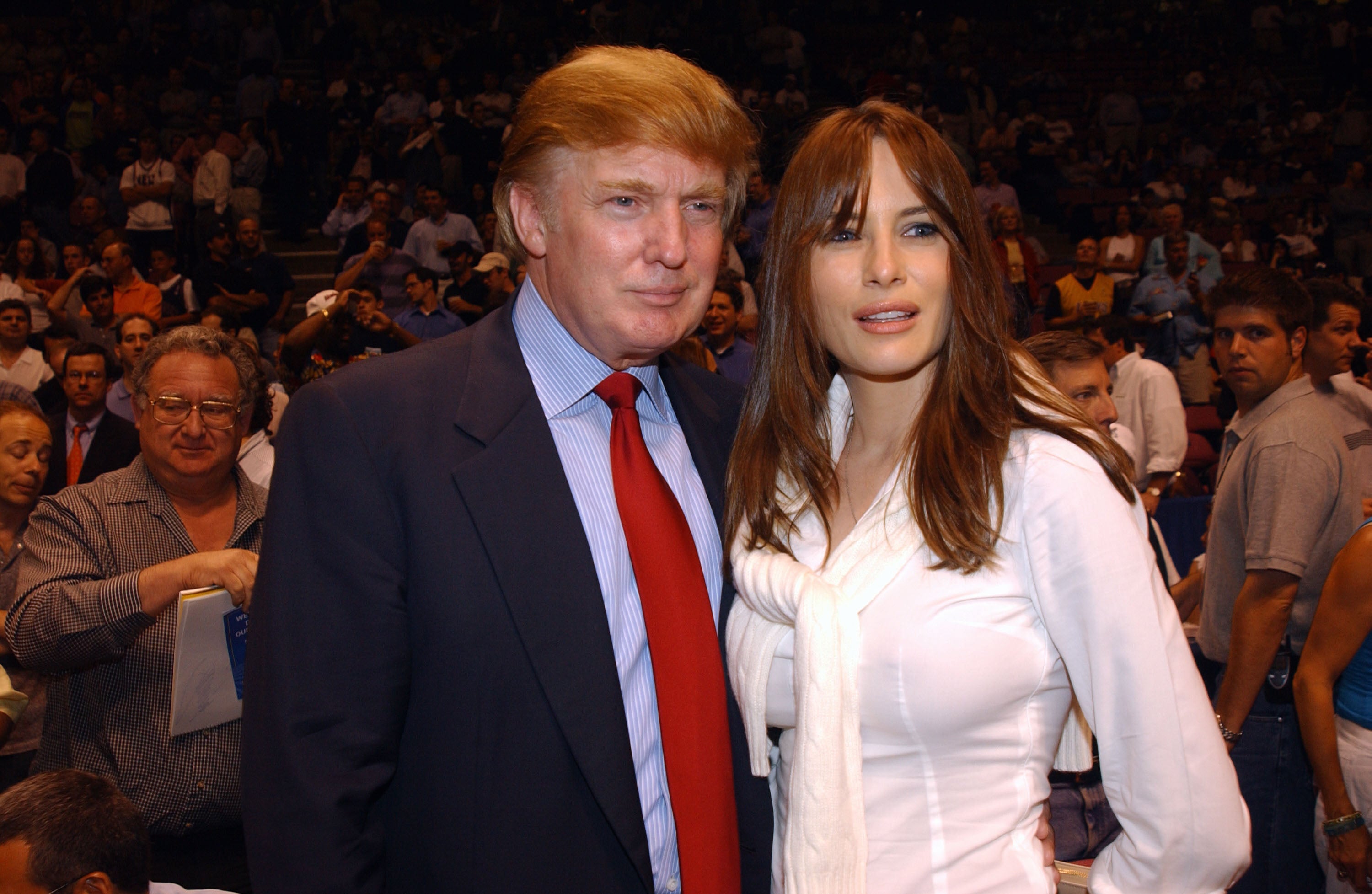 Trump frequently attended NBA games before he was president. He brought his then-girlfriend, now first lady Melania Trump, to a New Jersey Nets and Los Angeles Lakers game in 2002