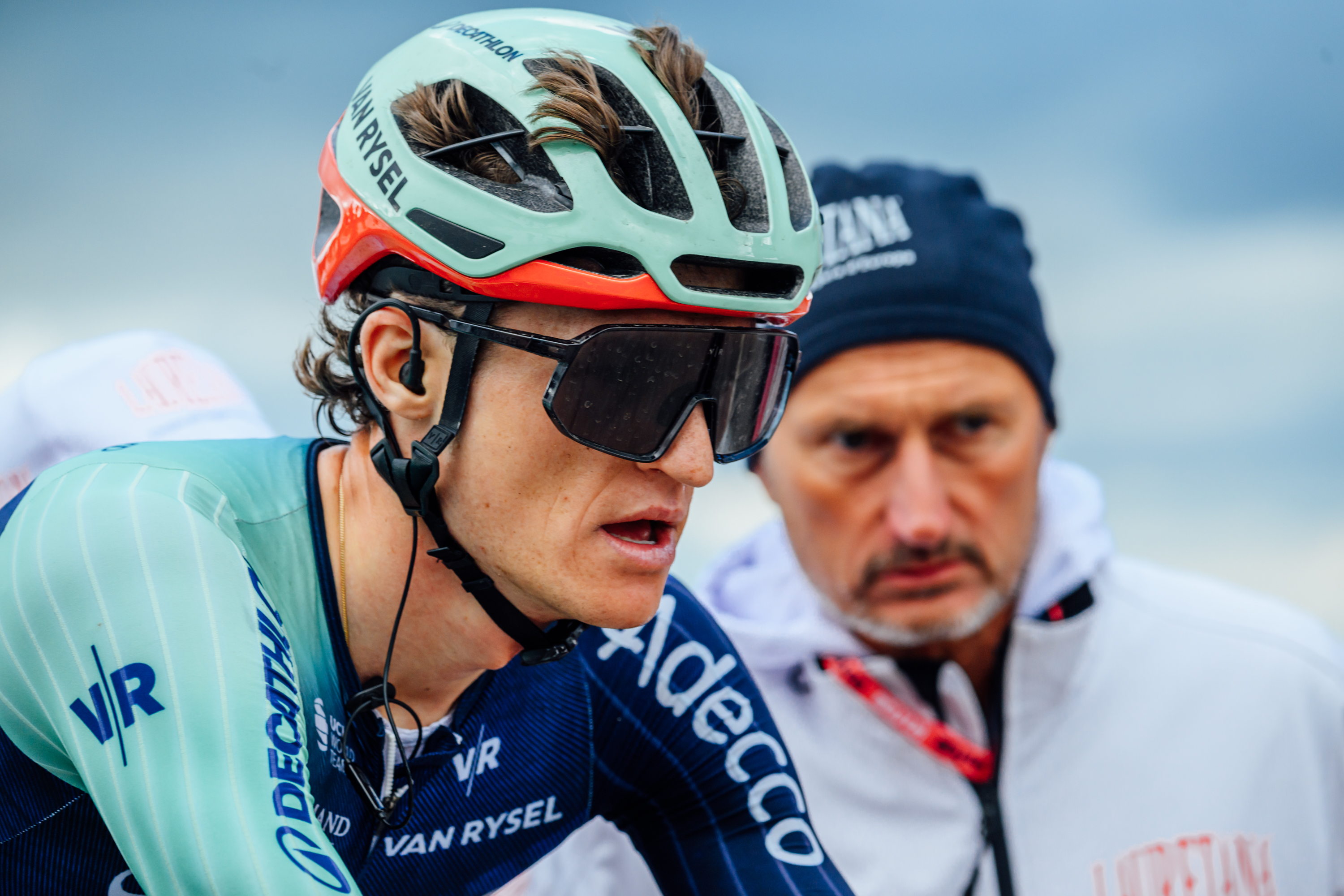 Felix Gall after his resolute performance on Blockhaus. Images from 2026 Giro d'Italia stage 7 to Blockhaus