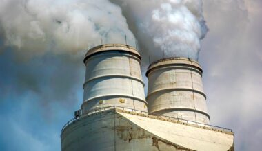 Greenhouse Gases Industrial Chimney