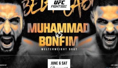 Belal time! UFC Vegas 118 poster drops for ‘Muhammad vs Bonfim’