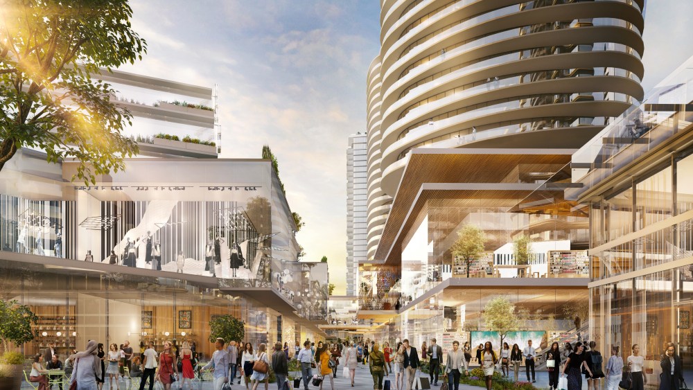 A rendering of Oakridge Park in Vancouver.