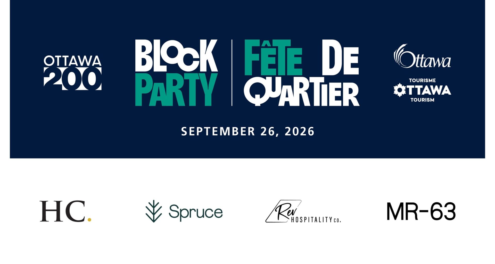 HUMANCONTACT selected to produce the Ottawa 200 Block Party with Rev Hospitality Co., Spruce Creative, and MR-63