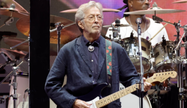 Eric Clapton performs onstage during Day 2 of Eric Clapton's Crossroads Guitar Festival at Crypto.com Arena on September 24, 2023 in Los Angeles, California.