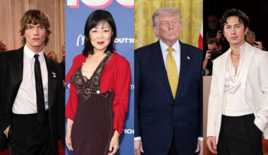 Connor Storrie, Margaret Cho, Donald Trump and Hudson Williams.