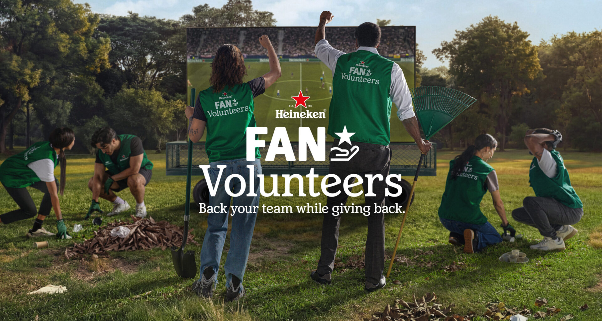Heineken turns soccer fans into volunteers