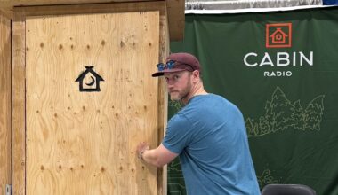 Cabin Radio’s interactive outhouse returns at YK’s trade show