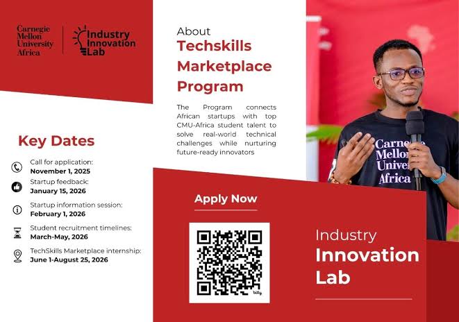 Call for Applications: CMU-Africa Business Incubation Program 2026 ($50,000