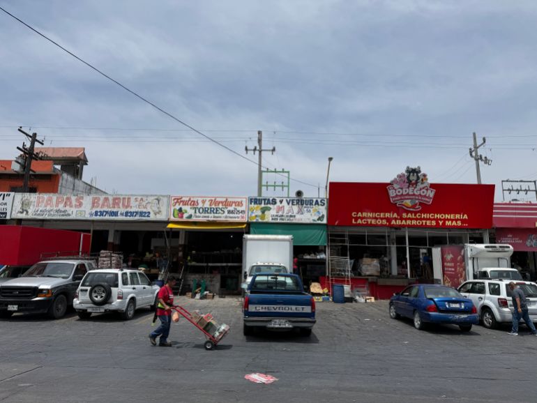Wholesale food market in Mexico