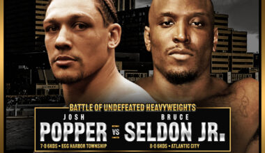 Seldon Jr. v. Popper: Two Undefeated Heavyweights Headline a Stacked Seven-Fight Tri-State Showcase at the Tropicana, June 13