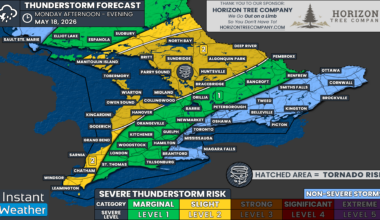 Multi-Day Severe Storm and Tornado Risk Targets Southern Ontario Alongside Summer-Like Heat