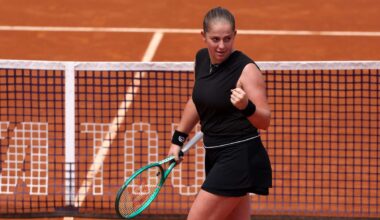 Jelena Ostapenko accuses Anna Kalinskaya of ‘all kinds of simulations’ after skipped handshake