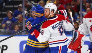 Buffalo Sabres hold two-goal lead over Montreal Canadiens after second period of Game 1