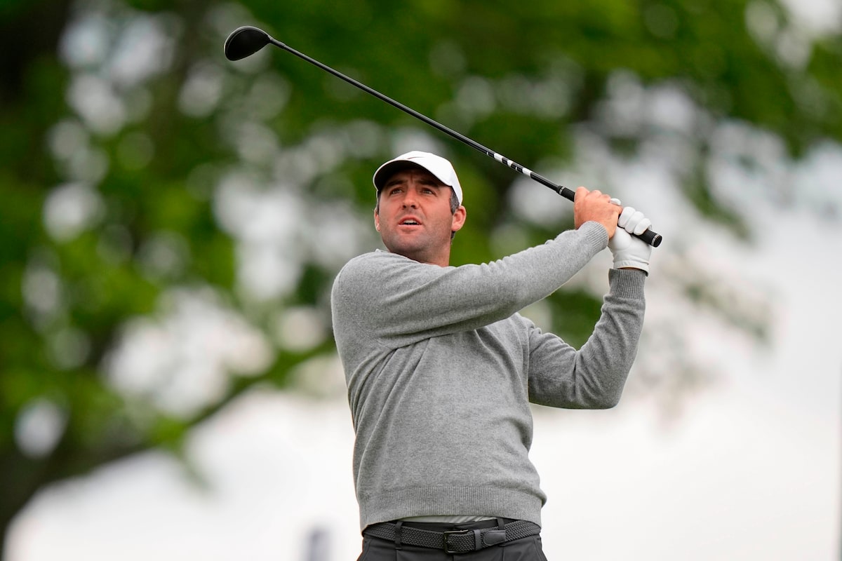 Scottie Scheffler part of seven-way tie for PGA Championship lead