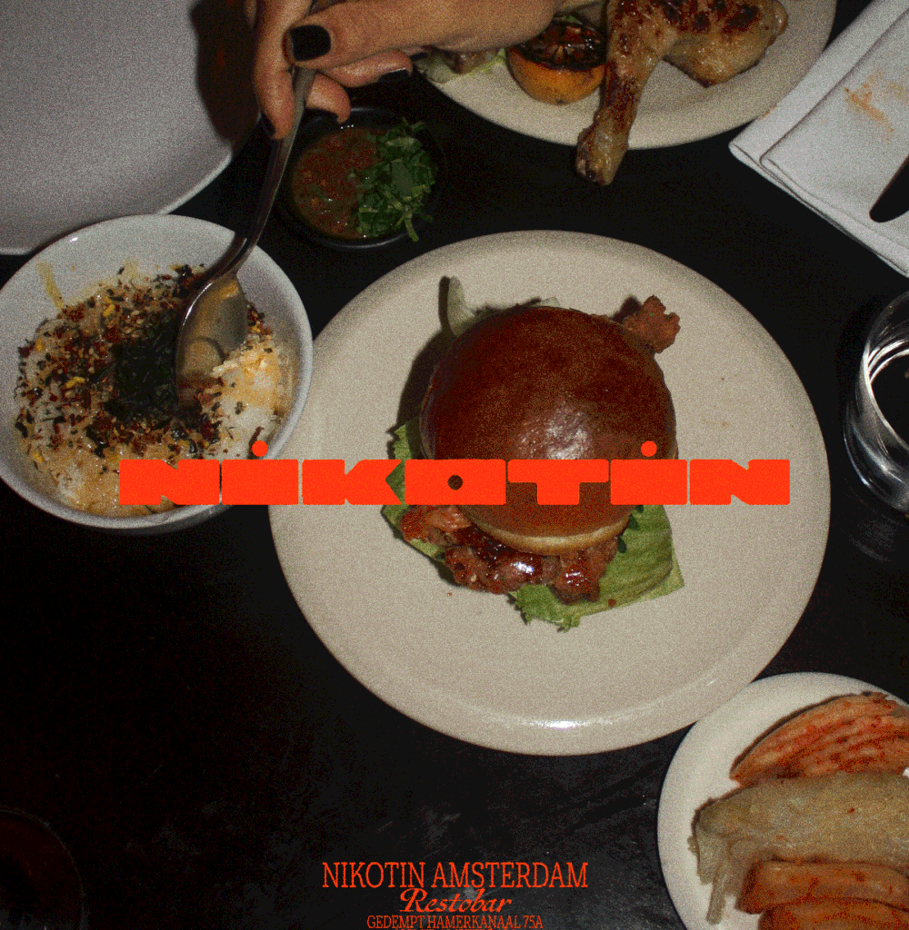 A tobacco factory turned restaurant, Nikotin’s logo takes the shape of a cigarette