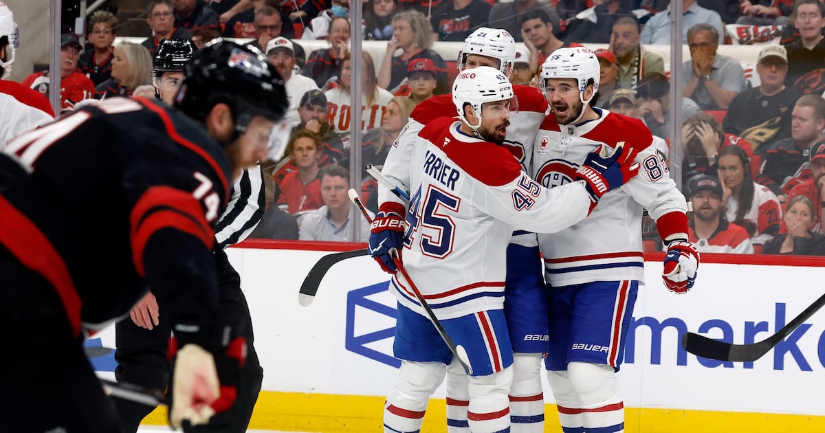 Montreal Canadiens strike early, rout Carolina Hurricanes to take 1-0 lead in Eastern Conference Final