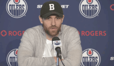 Leon Draisaitl answers questions following Oilers’ playoff exit