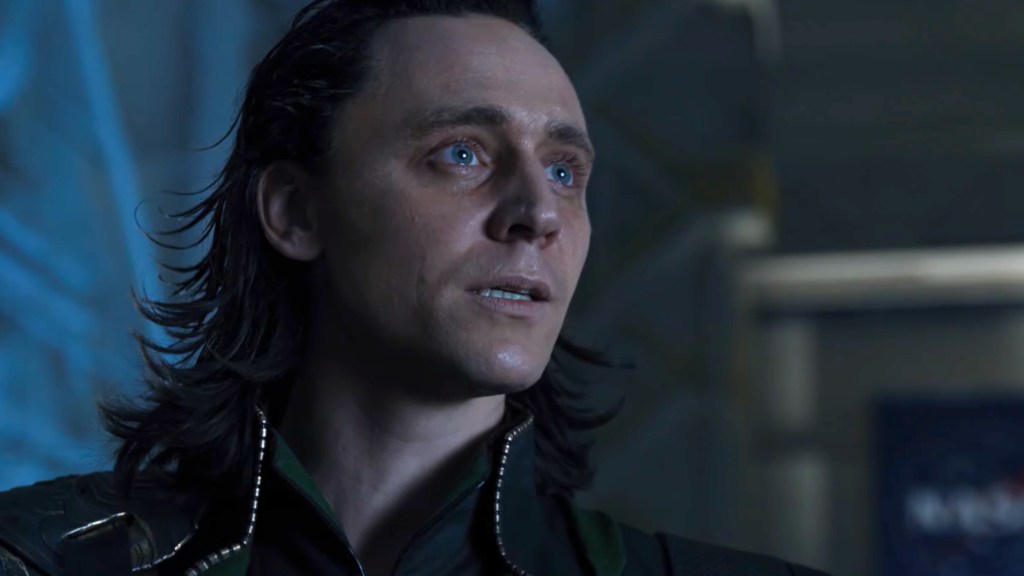 Tom Hiddleston as Loki in The Avengers