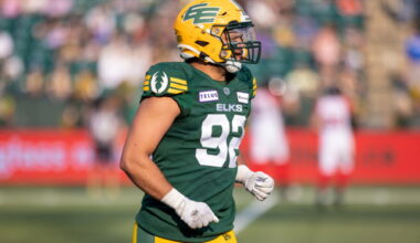 Noah Curtis thrilled to be returning from ACL tear with Edmonton Elks