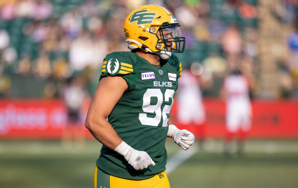 Noah Curtis thrilled to be returning from ACL tear with Edmonton Elks