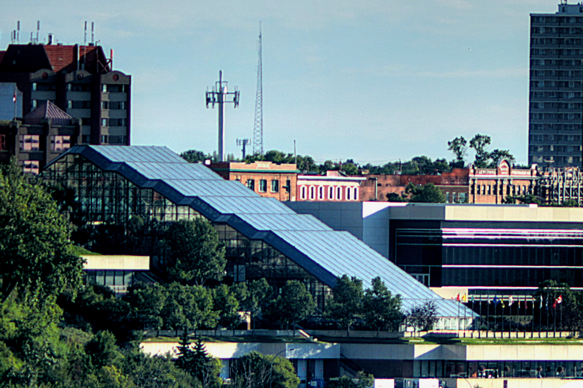 Exterior photo of the Edmonton Convention Centre