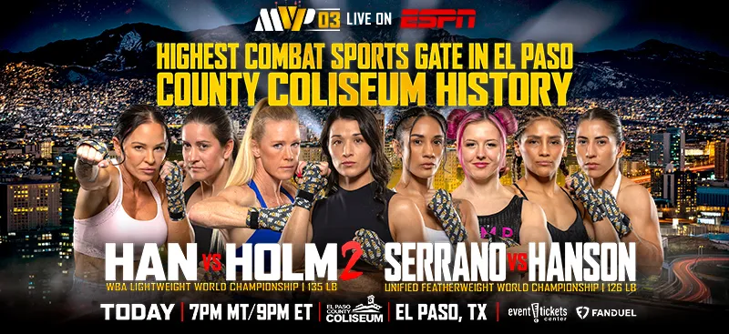 MVPW-03: Han vs. Holm 2 Sets El Paso Coliseum Gate Record