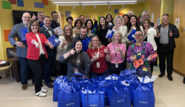 child life specialists pose with make-a-wish canada board of directors