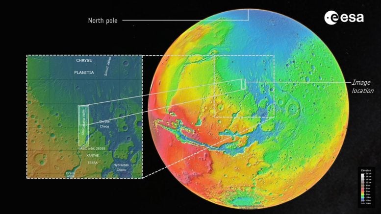 Mars Shalbatana Vallis Map