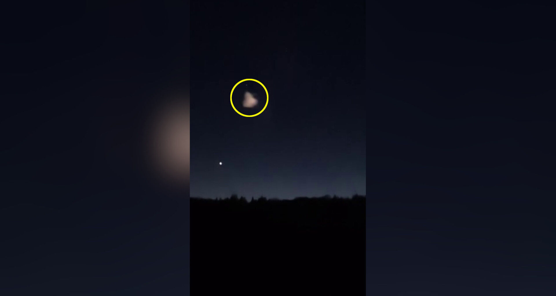Odd glowing blob spotted floating over central B.C. Tuesday