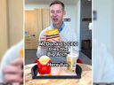 McDonald's CEO Chris Kempczinski appears in a viral video tasting the new Big Arch burger.
